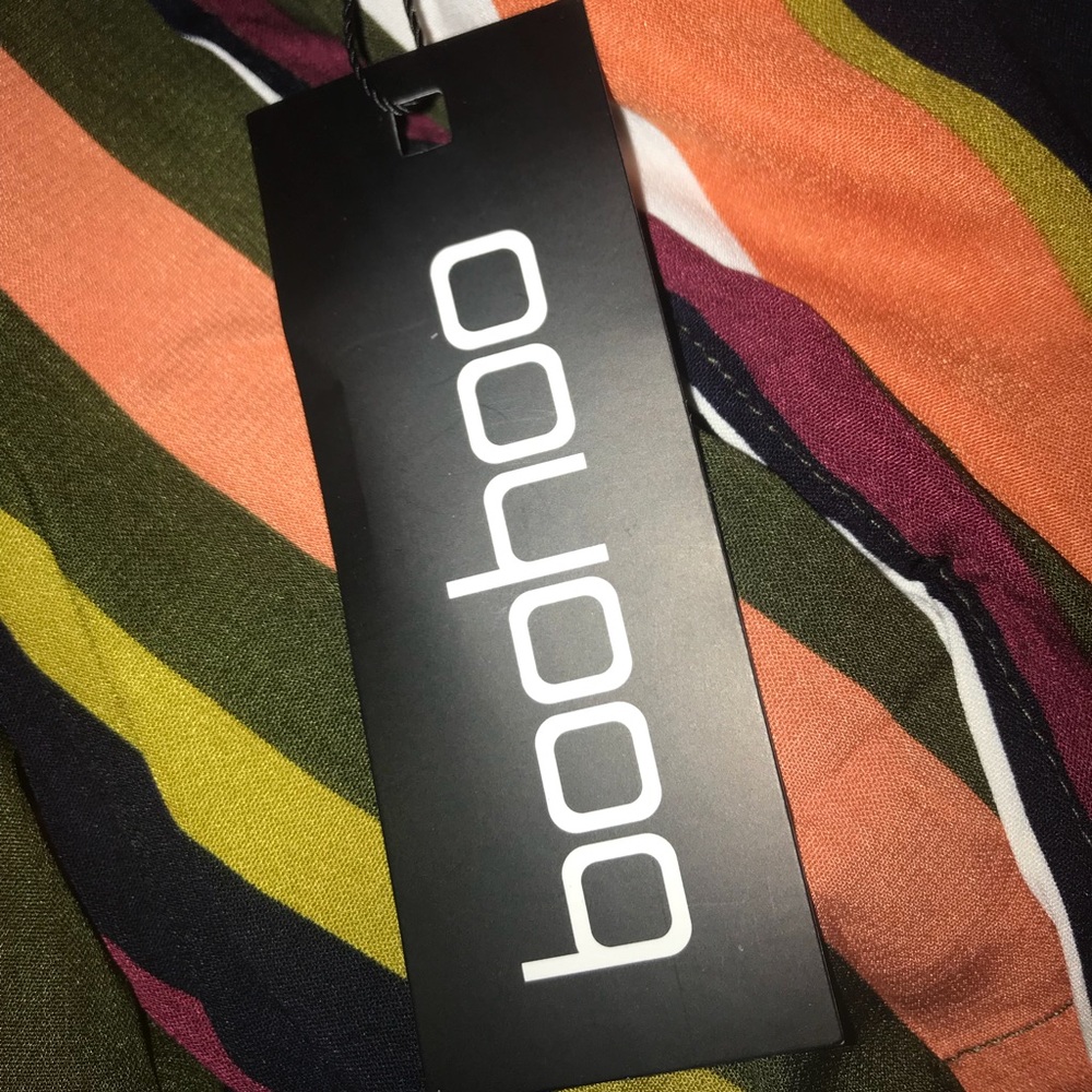 Boohoo Any Stripe Bandeau Jumpsuit - Picture 5 of 6
